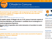 Tablet Screenshot of cittadiniincomune.net